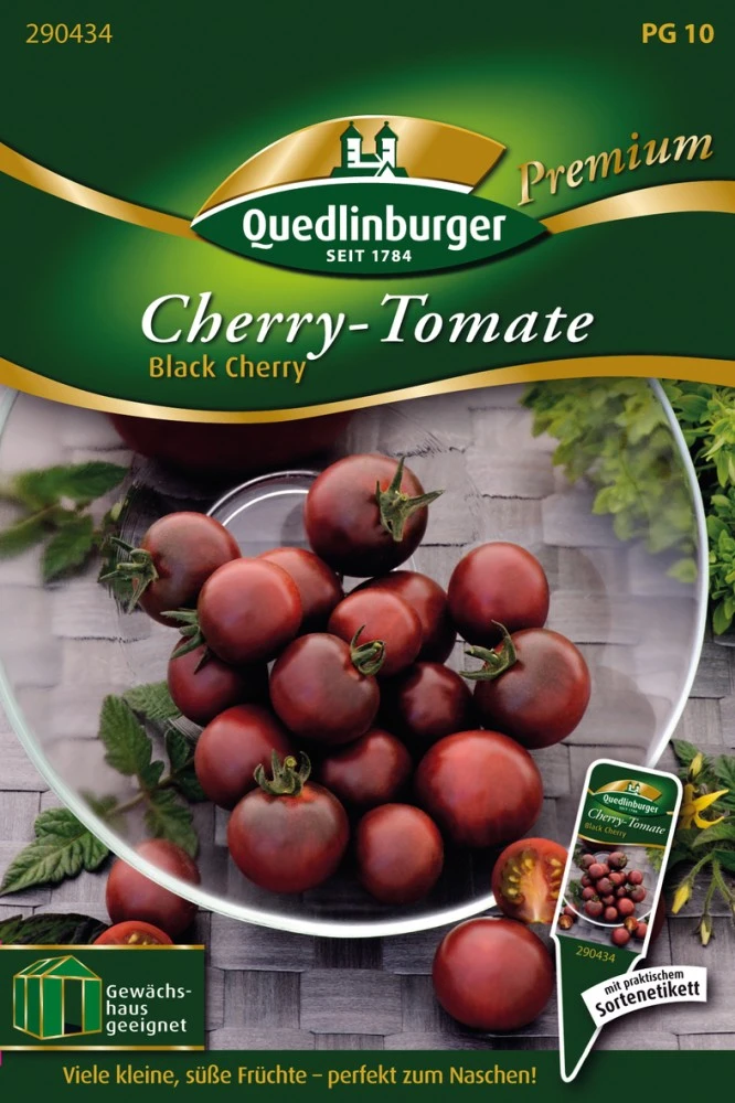Kirschtomate Black Cherry | Kirschtomatensamen Von Quedlinburger 3 Kirschtomate Black Cherry | Kirschtomatensamen Von Quedlinburger