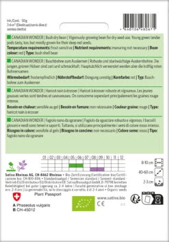 Auskernbohne Canadian Wonder | BIO Auskernbohnensamen Von Sativa Rheinau 5 Auskernbohne Canadian Wonder | BIO Auskernbohnensamen Von Sativa Rheinau -Deutschland Wiesen Pracht Verkaufs-Shop 534286 BIO Auskernbohne Canadian Wonder bo16 sr 1