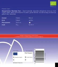 Stangenbohne Mechelse Tros | BIO Stangenbohnensamen Von De Bolster