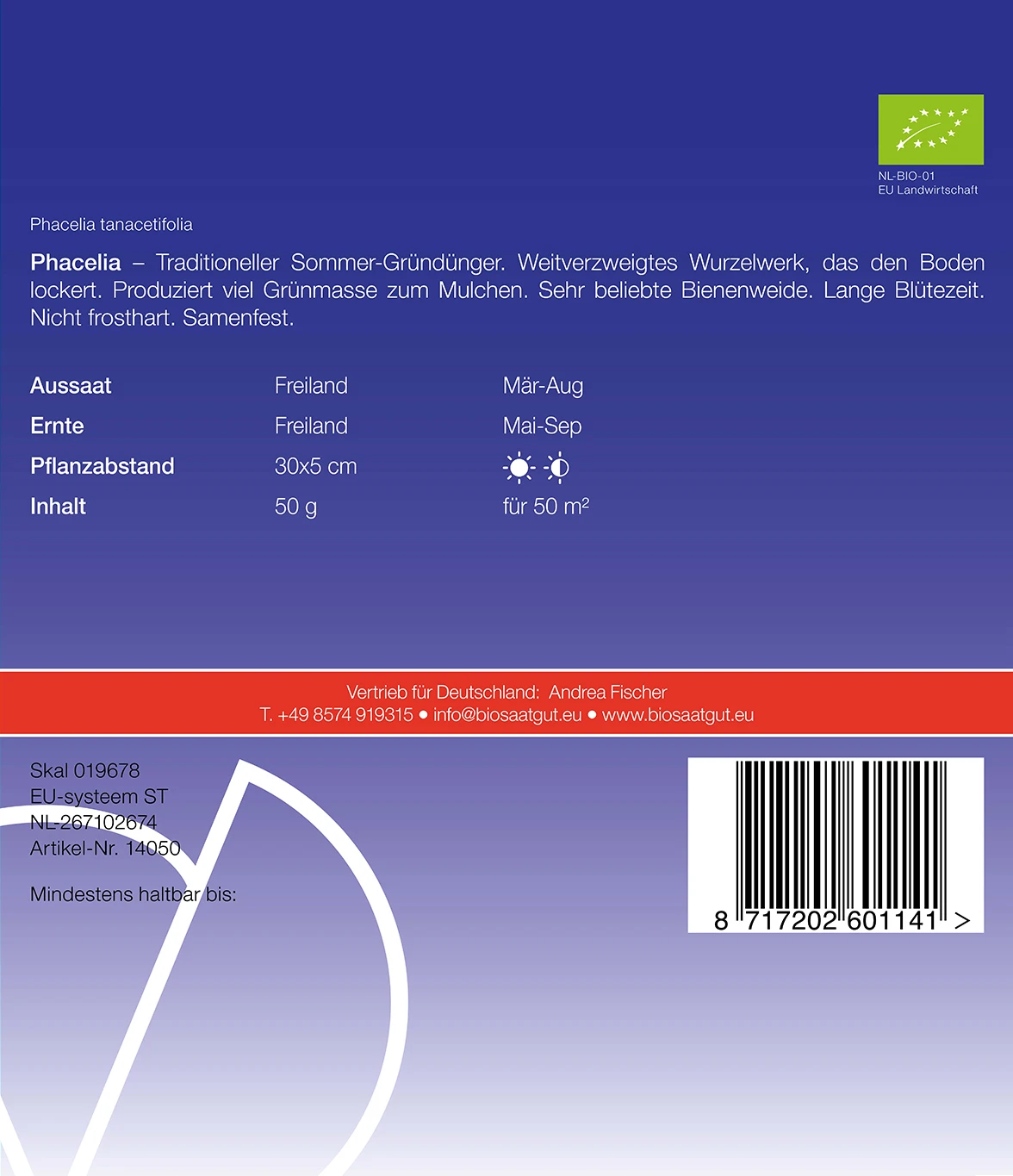 Phacelia Gründünger | BIO Phaceliasamen Von De Bolster 3 Phacelia Gründünger | BIO Phaceliasamen Von De Bolster