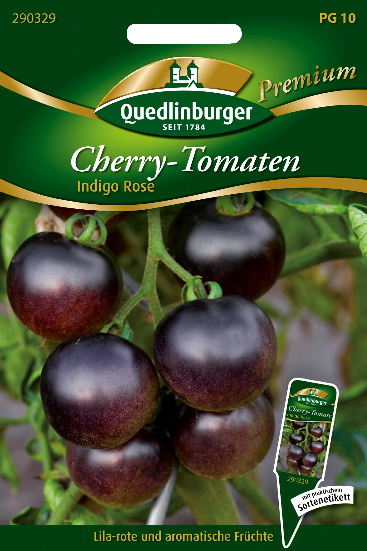 CherryTomate Indigo Rose | Kirschtomatensamen Von Quedlinburger 3 CherryTomate Indigo Rose | Kirschtomatensamen Von Quedlinburger