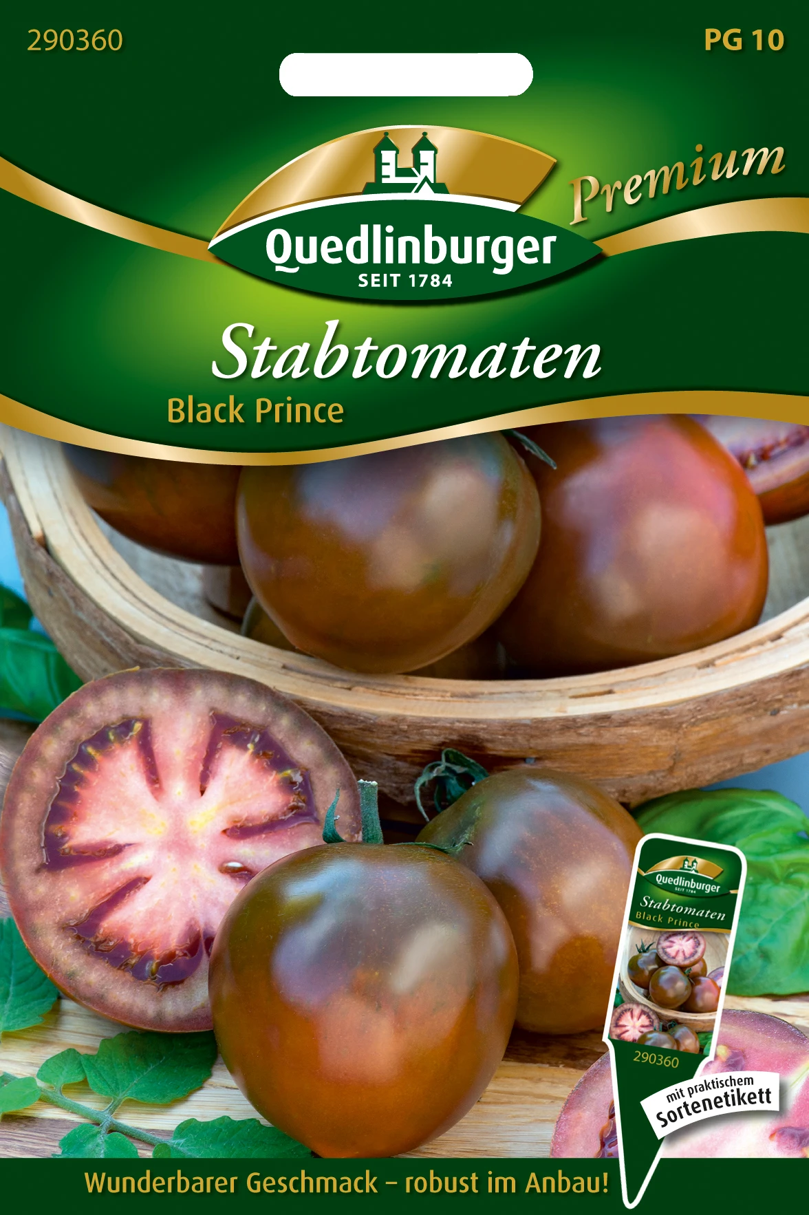 Stabtomate Black Prince | Stabtomatensamen Von Quedlinburger 3 Stabtomate Black Prince | Stabtomatensamen Von Quedlinburger