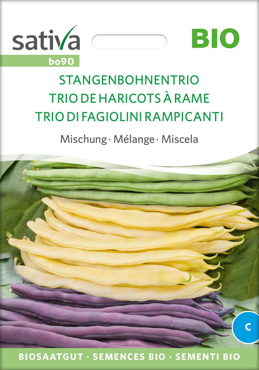 Stangenbohne Trio Mischung | BIO Stangenbohnensamen Von Sativa Rheinau 3 Stangenbohne Trio Mischung | BIO Stangenbohnensamen Von Sativa Rheinau