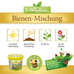 Bienen - Mischung Im 1 L Eimer | Bienenwiese Von N.L. Chrestensen 9 Bienen - Mischung Im 1 L Eimer | Bienenwiese Von N.L. Chrestensen -Deutschland Wiesen Pracht Verkaufs-Shop 538303 Bienen Mischung im 1 l Eimer 2