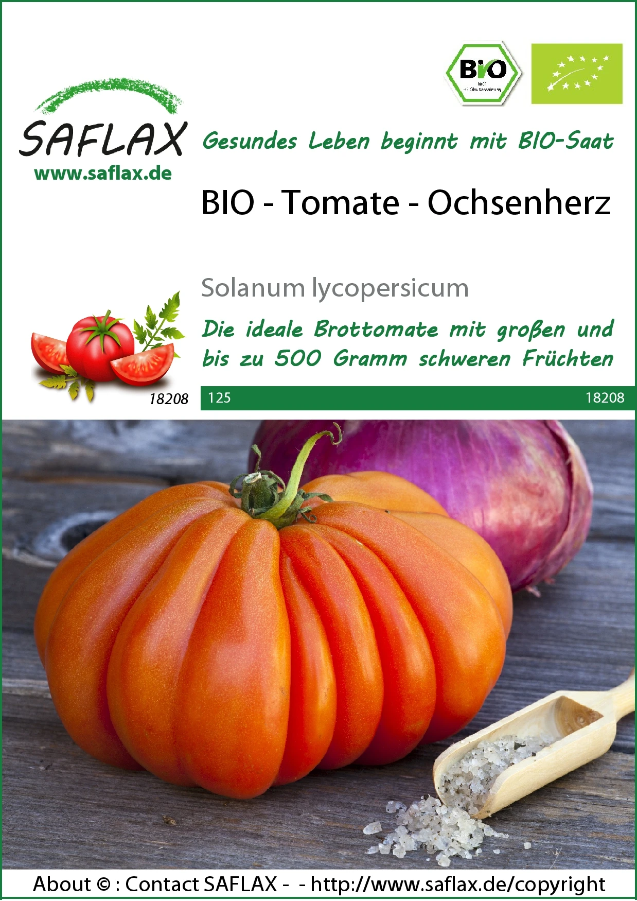Tomate Ochsenherz | BIO Tomatensamen Von Saflax 4 Tomate Ochsenherz | BIO Tomatensamen Von Saflax – Bild 2