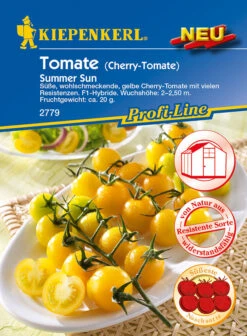 Cherrytomate Summer Sun F1 | Kirschtomatensamen Von Kiepenkerl -Deutschland Wiesen Pracht Verkaufs-Shop 542292 Cherrytomate Summer Sun F1