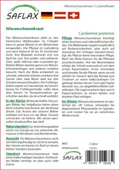 Wiesenschaumkraut | Wildblumensamen Von Saflax -Deutschland Wiesen Pracht Verkaufs-Shop 543591 Wiesenschaumkraut 15233 sa 1