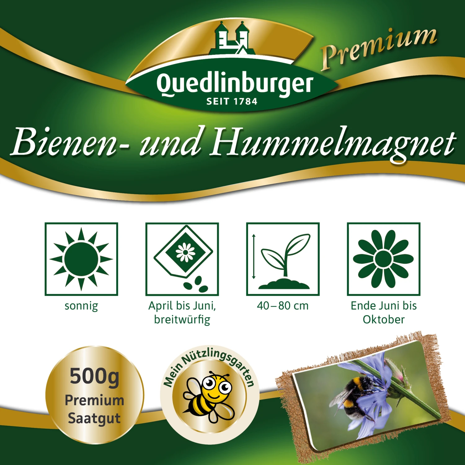 Bienen- Und Hummelmagnet (500 G) | Bienenwiese Von Quedlinburger 3 Bienen- Und Hummelmagnet (500 G) | Bienenwiese Von Quedlinburger
