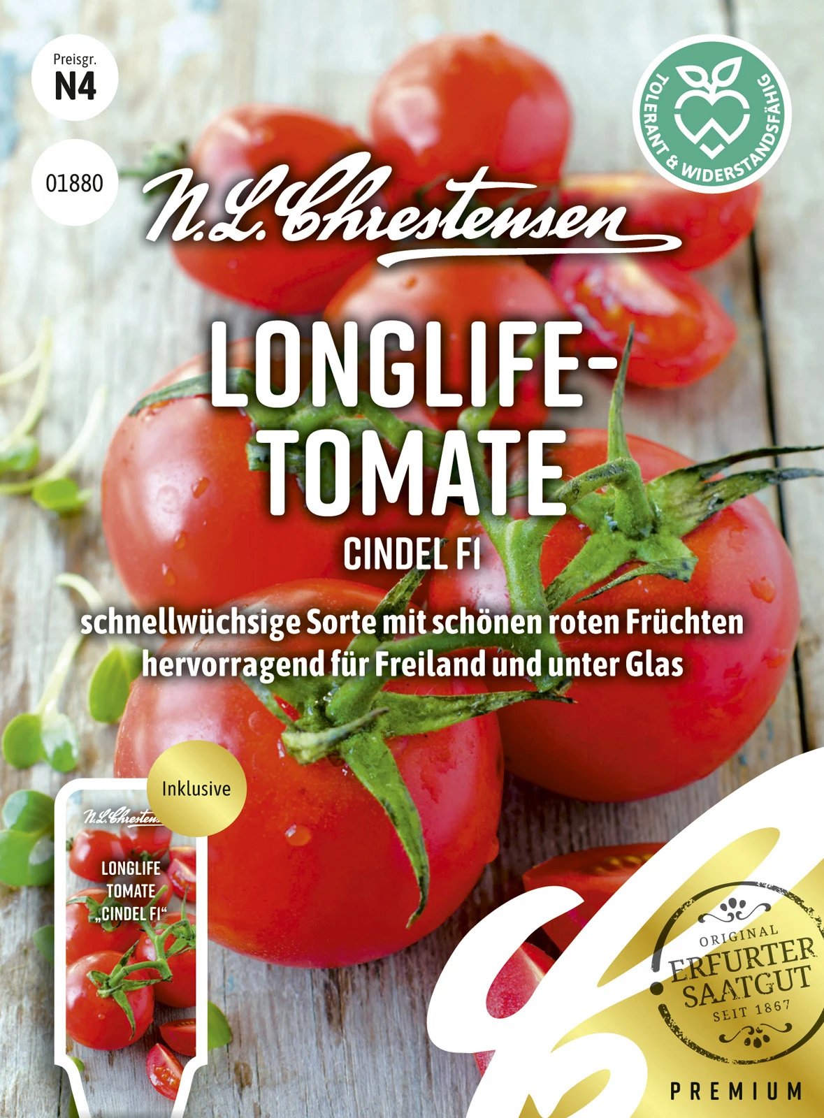 Longlife - Tomate Cindel F1 | Tomatensamen Von N.L. Chrestensen 3 Longlife - Tomate Cindel F1 | Tomatensamen Von N.L. Chrestensen