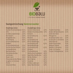 Saatgutmischung Sommerzauber (30 G) | Bienenwiese Von Biobalu 10 Saatgutmischung Sommerzauber (30 G) | Bienenwiese Von Biobalu -Deutschland Wiesen Pracht Verkaufs-Shop 547420 Saatgutmischung Sommerzauber 30 g