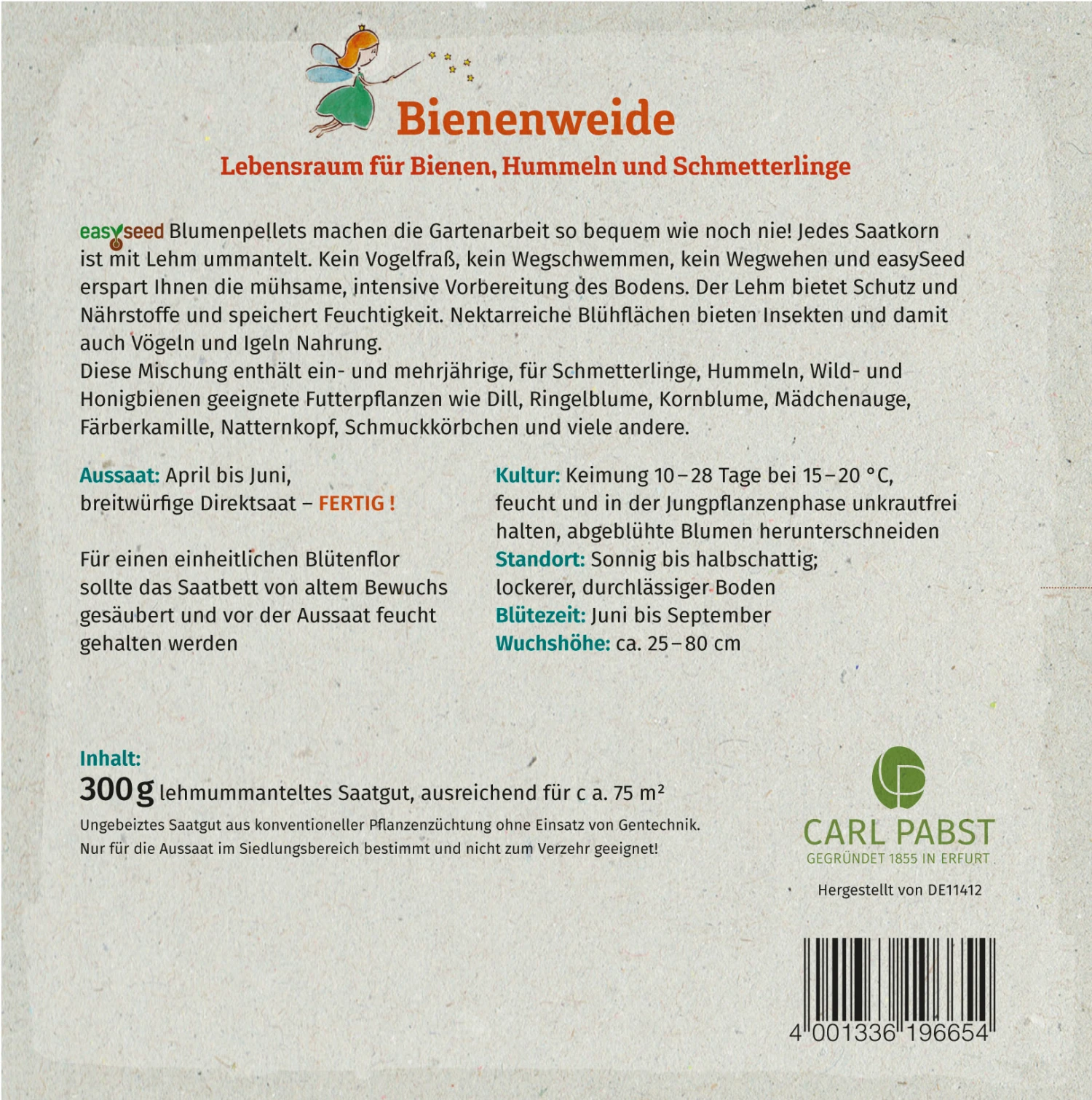 Bienenweide Nützlingsfördernde Blumenmischung (300 G) | Blumensamenmischung Von Grüne Fee 3 Bienenweide Nützlingsfördernde Blumenmischung (300 G) | Blumensamenmischung Von Grüne Fee