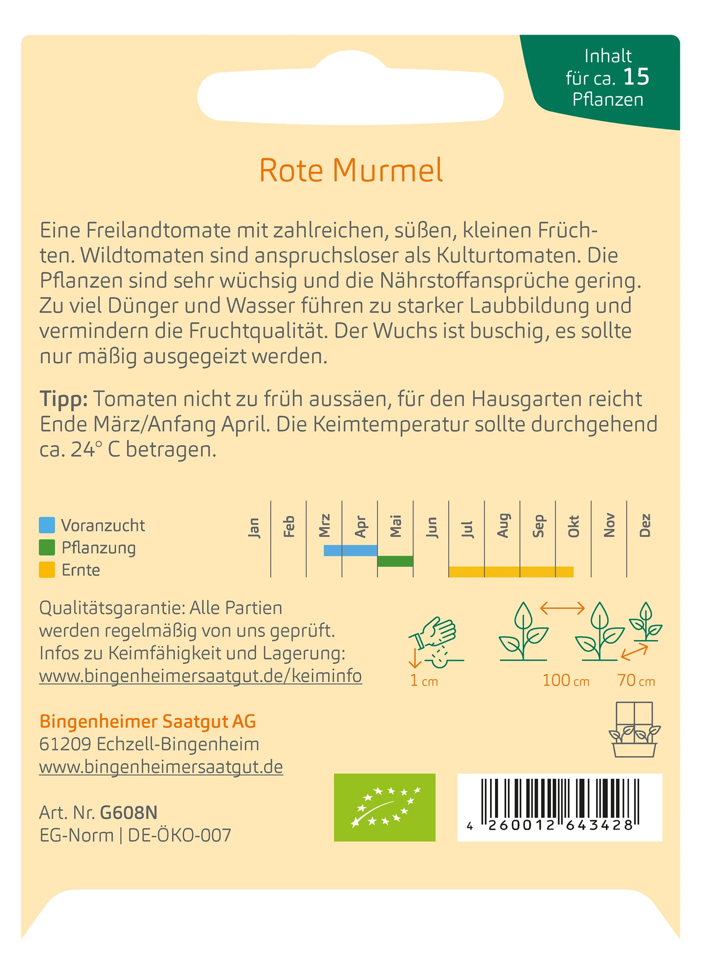 Wildtomate Rote Murmel | BIO Wildtomatensamen Von Bingenheimer Saatgut 2 Wildtomate Rote Murmel | BIO Wildtomatensamen Von Bingenheimer Saatgut