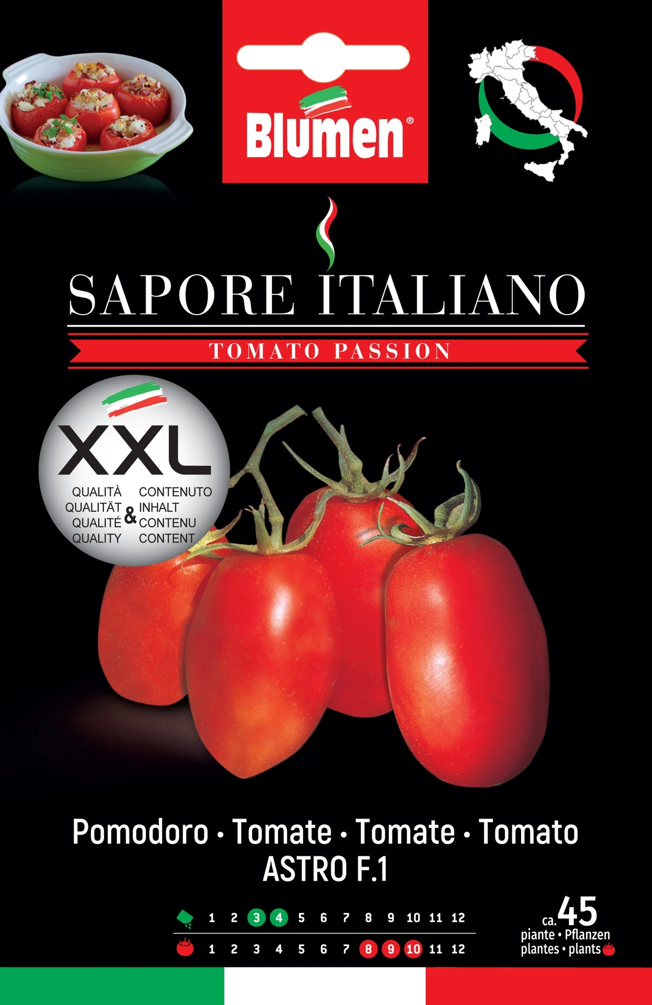 Tomate Sapore Italiano Astro F1 | Tomatensamen Von BLUMEN Group 3 Tomate Sapore Italiano Astro F1 | Tomatensamen Von BLUMEN Group